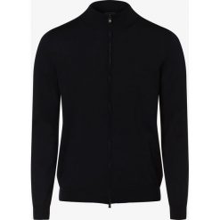 BOSS - Kardigan męski z wełny merino – Balonso-L, niebieski. Niebieskie kardigany męskie Boss, xl, bez wzorów, z wełny. Za 749,95 zł.