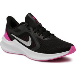 Buty NIKE - Downshifter 10 CI9984 004 Black/Metalic Silver. Czarne buty sportowe damskie Nike, bez wzorów, z tworzywa sztucznego, sportowe, do biegania, nike downshifter. Za 249,00 zł.