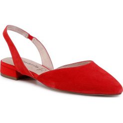 Sandały TAMARIS - 1-29401-24 Chili 533. Czerwone klapki damskie Tamaris, bez wzorów, z zamszu, bez obcasa, na obcasie. Za 199,00 zł.