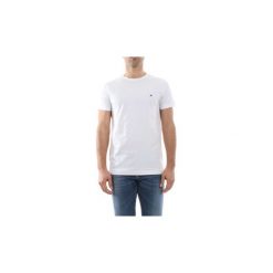 T-shirty z krótkim rękawem Tommy Hilfiger 0867896625 NEW STRETCH C-NK. Białe t-shirty męskie TOMMY HILFIGER, xxl, bez wzorów, bez kołnierzyka, krótkie. Za 136,59 zł.