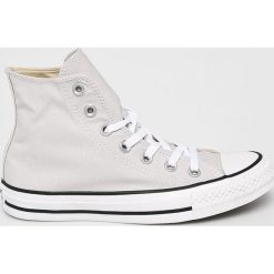 Converse - Trampki. Szare trampki i tenisówki damskie marki Converse, z gumy, na sznurówki. W wyprzedaży za 229,90 zł.
