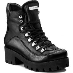 Botki EVA MINGE - Milagros 2X 17SM1372230EF 101. Czarne buty zimowe damskie Eva Minge, ze skóry, na obcasie. W wyprzedaży za 259,00 zł.