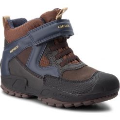 Śniegowce GEOX - J N.Savage B.B Abx A J841WA 011BC C0947 S Brown/Navy. Pomarańczowe śniegowce chłopięce marki Geox, bez zapięcia. W wyprzedaży za 229,00 zł.