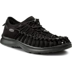 Sandały KEEN - Uneek 02 1018709 Black/Black. Czarne sandały męskie Keen, z tworzywa sztucznego, bez zapięcia. W wyprzedaży za 229,00 zł.