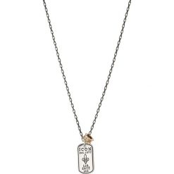 Naszyjniki męskie: Icon Brand LIBERTE Naszyjnik silvercoloured