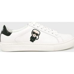 Karl Lagerfeld - Buty Karl Ikonic Lo Lace. Białe buty sportowe damskie marki KARL LAGERFELD, bez wzorów, ze skóry, sportowe. Za 669,90 zł.