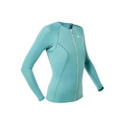 Top długi rękaw do snorkelingu SNK 500 z neoprenu 1,5 mm damski. Niebieskie topy damskie SUBEA, s, bez wzorów, z elastanu, z długim rękawem. Za 84,99 zł.
