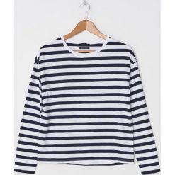 Koszulka longsleeve w paski -. Koszulki damskie House, s, w paski, bez kołnierzyka. Za 39,99 zł.