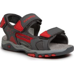 Sandały KANGAROOS - K-Celtic 18337 000 2015 S Steel Grey/Red. Szare sandały chłopięce KangaROOS, ze skóry ekologicznej, bez zapięcia. W wyprzedaży za 119,00 zł.