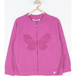 Bluza. Czerwone bez kategorii marki HEART SMILE, z aplikacjami, z bawełny, z długim rękawem, długie. Za 89,90 zł.