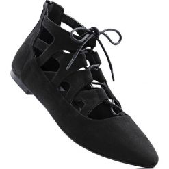 Baleriny bonprix czarny. Czarne baleriny damskie bonprix. Za 27,99 zł.