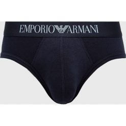 Emporio Armani - Slipy. Białe slipy męskie Emporio Armani, s, bez wzorów, z elastanu. W wyprzedaży za 79,90 zł.