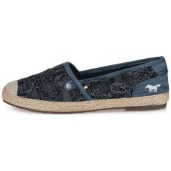 Mustang Espadryle Damskie 40 Ciemnoniebieskie. Szare espadryle damskie Mustang, bez wzorów, z dzianiny, bez obcasa. Za 185,00 zł.