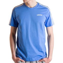 ADIDAS ESSENTIALS 3 STRIPES > FJ5427. Koszulki męskie Adidas, m, w paski, z bawełny, klasyczne, z okrągłym kołnierzem, z krótkim rękawem, krótkie. Za 99,99 zł.