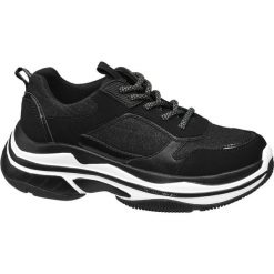 Sneakersy damskie Venice czarne. Czarne sneakersy damskie marki Venice, z materiału. Za 139,90 zł.