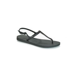 Sandały Havaianas FREEDOM MAXI. Czarne sandały damskie Havaianas, bez wzorów, bez obcasa, bez zapięcia. Za 97,30 zł.