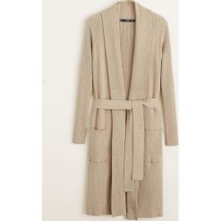 Mango - Sweter Canaleta. Szare kardigany damskie marki Mango, l, z poliesteru. Za 199,90 zł.