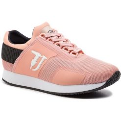 Sneakersy TRUSSARDI JEANS - 79A00328 P100. Różowe półbuty damskie Trussardi Jeans, z jeansu. W wyprzedaży za 289,00 zł.