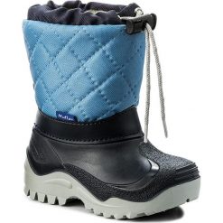 Buty zimowe chłopięce: Śniegowce MUFLON – 22-477CH Granatowy Niebieski