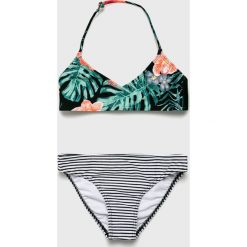 Roxy - Strój kąpielowy dziecięcy 128-168 cm. Szare stroje kąpielowe dziewczęce Roxy, bez wzorów, z elastanu. Za 299,90 zł.