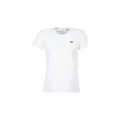 T-shirty z krótkim rękawem Levis PERFECT TEE. Brązowe t-shirty damskie marki Levi's®, l, w kratkę, z bawełny, z klasycznym kołnierzykiem, z długim rękawem. Za 89,00 zł.