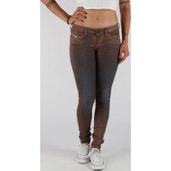 Diesel Skinzee Dżinsy Brązowy. Pomarańczowe jeansy damskie Diesel. Za 1067,95 zł.