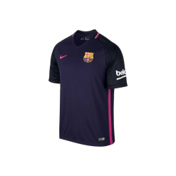 Koszulka krótki rękaw do piłki nożnej Barcelona. Niebieskie topy sportowe damskie marki Nike, xl, z poliesteru. W wyprzedaży za 199,99 zł.