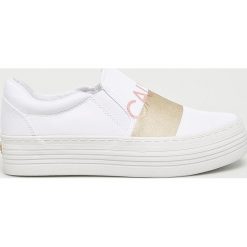 Calvin Klein Jeans - Tenisówki Zelma. Białe tenisówki damskie marki Calvin Klein Jeans, z jeansu. W wyprzedaży za 339,90 zł.
