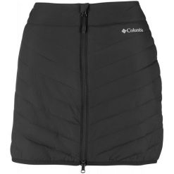 COLUMBIA Powder Lite Skirt Black 14. Czarne spódniczki damskie Columbia, bez wzorów, z włókna, sportowe, sportowe. W wyprzedaży za 209,00 zł.