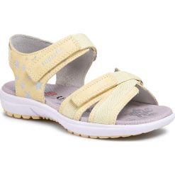 Sandały SUPERFIT - 6-06201-60 M Gelb. Żółte sandały dziewczęce Superfit, ze skóry, bez zapięcia. W wyprzedaży za 239,00 zł.