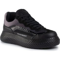 Sneakersy EMPORIO ARMANI - X4X269 XL934 K003 Black/Black. Czarne sneakersy męskie Emporio Armani, bez zapięcia. Za 1249,00 zł.