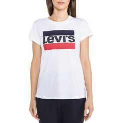 Levi's Koszulka Biały. Białe podkoszulki męskie s, z nadrukiem, z bawełny. Za 102,95 zł.
