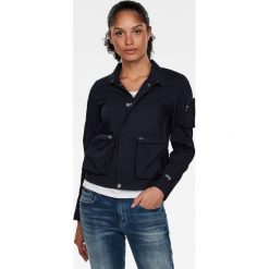 G-Star Raw - Kurtka. Niebieskie kurtki damskie G-Star RAW, s, bez wzorów, z bawełny, retro, krótkie, bez kaptura. Za 699,90 zł.