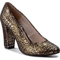 Półbuty BALDACCINI - 640600-N02 Gold 1/M. Żółte półbuty damskie skórzane Baldaccini, na obcasie. W wyprzedaży za 199,00 zł.