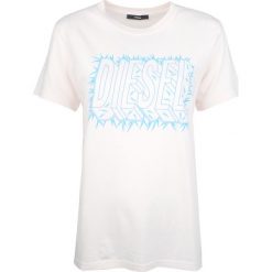 Diesel T-shirt "T-Sily". Bluzki damskie Diesel, z nadrukiem, z bawełny, z okrągłym kołnierzem. Za 89,00 zł.