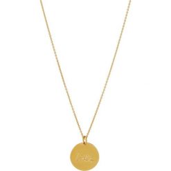 Naszyjniki damskie: MALAIKARAISS NECKLACE PLAQUETTE LIEBE Naszyjnik goldcoloured