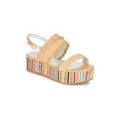Sandały Mellow Yellow BAHINE. Brązowe sandały damskie Mellow Yellow, bez wzorów, bez obcasa, bez zapięcia. W wyprzedaży za 415,20 zł.