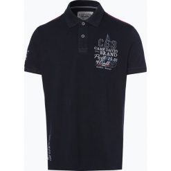 Camp David - Męska koszulka polo, niebieski. Niebieskie koszulki męskie marki Camp David, m, z nadrukiem, z bawełny, polo, bez rękawów. Za 199,95 zł.