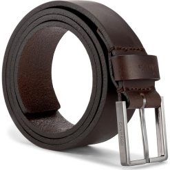 Pasek Męski CALVIN KLEIN - Essential Belt 3.5 K50K503421 85 017. Brązowe paski męskie Calvin Klein, w paski, ze skóry. Za 179,00 zł.
