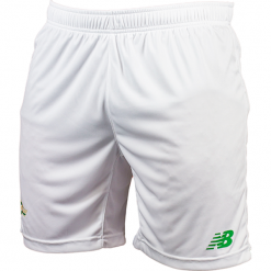 Spodenki Lechia Gdańsk - EMS7007WG. Spodenki sportowe męskie New Balance, na jesień, xxl, bez wzorów, z poliesteru, sportowe, do piłki nożnej. Za 129,99 zł.