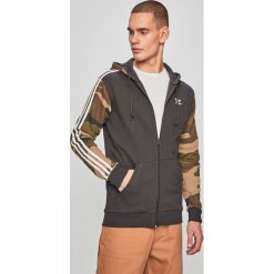 Adidas Originals - Bluza. Szare bluzy męskie adidas Originals, s, bez wzorów, z elastanu, z kapturem, bez rękawów, z kapturem. Za 329,90 zł.