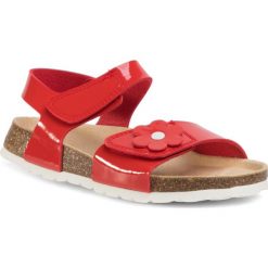 Sandały SUPERFIT - 6-00118-50 S Rot. Czerwone sandały dziewczęce Superfit, ze skóry ekologicznej, bez zapięcia. Za 159,00 zł.