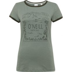 O'Neill Audra Koszulka Zielony Szary. Szare koszulki damskie O'Neill, l, z haftami, z bawełny, bez kołnierzyka. Za 111,95 zł.