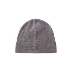 Czapki Calvin Klein Jeans K50K504092. Szare czapki zimowe męskie Calvin Klein Jeans, z jeansu. Za 207,92 zł.