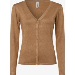 Soyaconcept® - Kardigan damski, beżowy. Brązowe swetry damskie Soyaconcept, s, bez wzorów, z dzianiny, bez rękawów, bez kaptura. Za 179,95 zł.