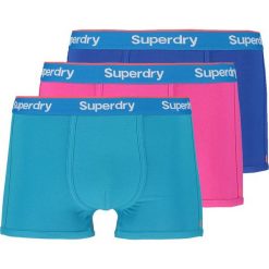 Bokserki męskie: Superdry ORANGE LABEL 3 PACK Panty echopink/hawaiiblu/electricblu