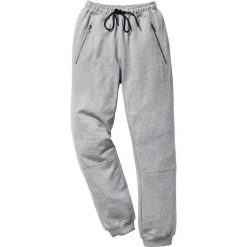 Spodnie dresowe męskie: Spodnie dresowe Slim Fit bonprix jasnoszary melanż