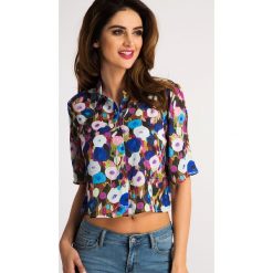 Multikolor Koszula Fullprint Floral 21113. Szare koszule damskie Fasardi, s, bez wzorów, bez kołnierzyka, bez rękawów. Za 44,00 zł.