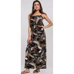 Czarna Sukienka Overwhelming. Czarne sukienki damskie other, xl, bez wzorów, bez kołnierzyka, bez rękawów, maxi. Za 69,99 zł.