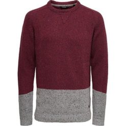 ONLY&SONS Męska sweter Bole Naps Knit Cabernet (rozmiar S). Czerwone swetry męskie Only&Sons, s, bez wzorów, bez kołnierzyka, bez kaptura. W wyprzedaży za 94,00 zł.